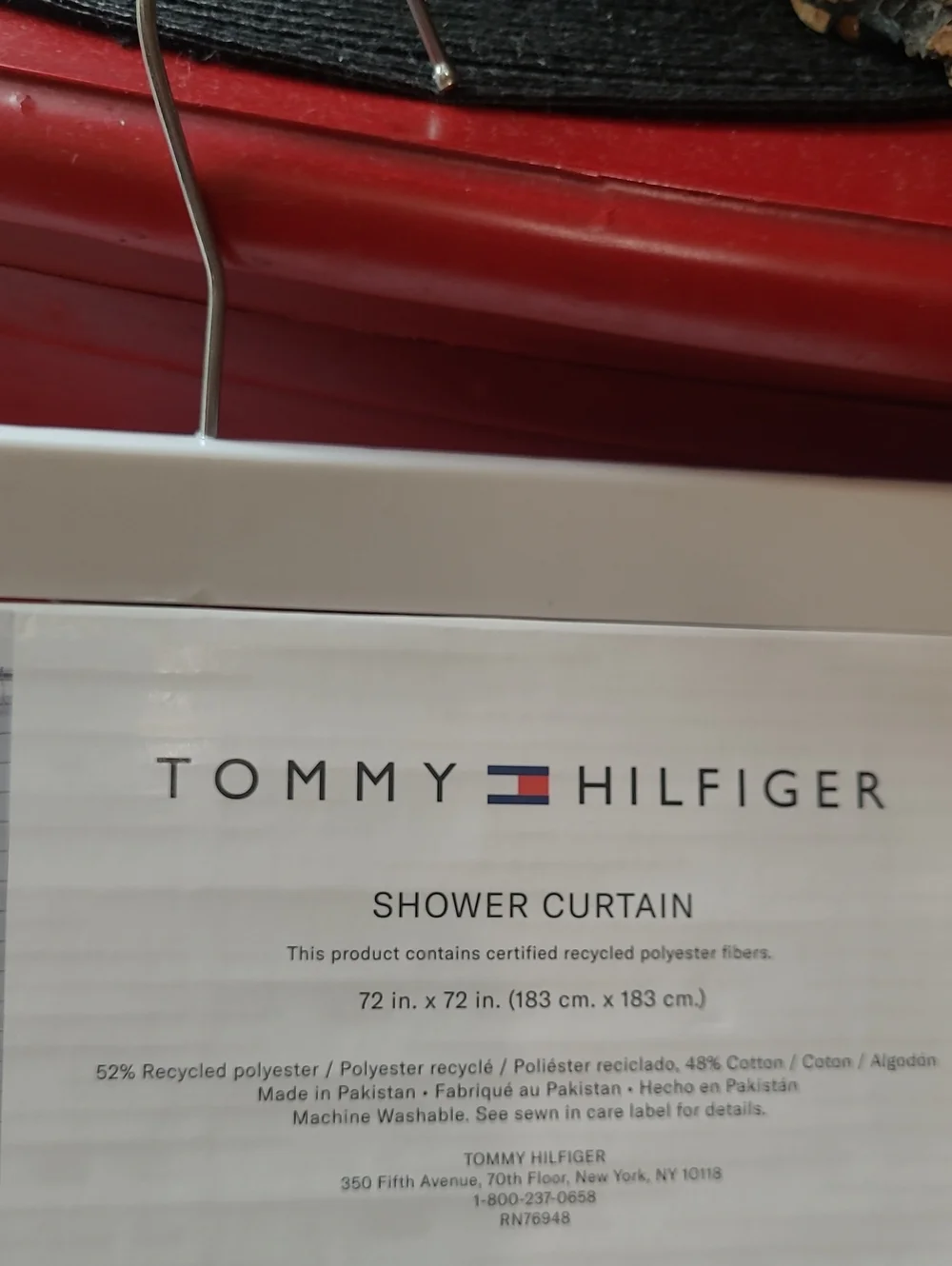 Tommy Hilfiger Glasgow Windowpane Shower Curtain